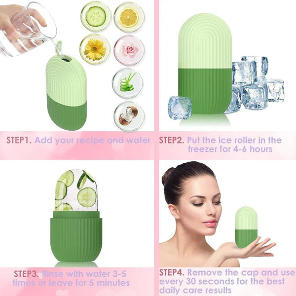 Silicone ice roller for face facial
