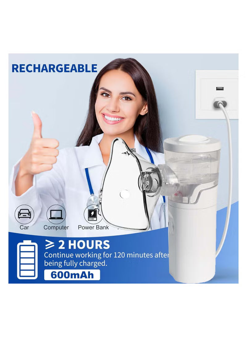 Mesh Nebulizer Wireless Portable 3 Modes Kids/Adults Use Ultrasonic Handheld Nebulizer Rechargeable