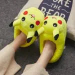 Pikachu Emoji Slippers Warm & Comfortable
