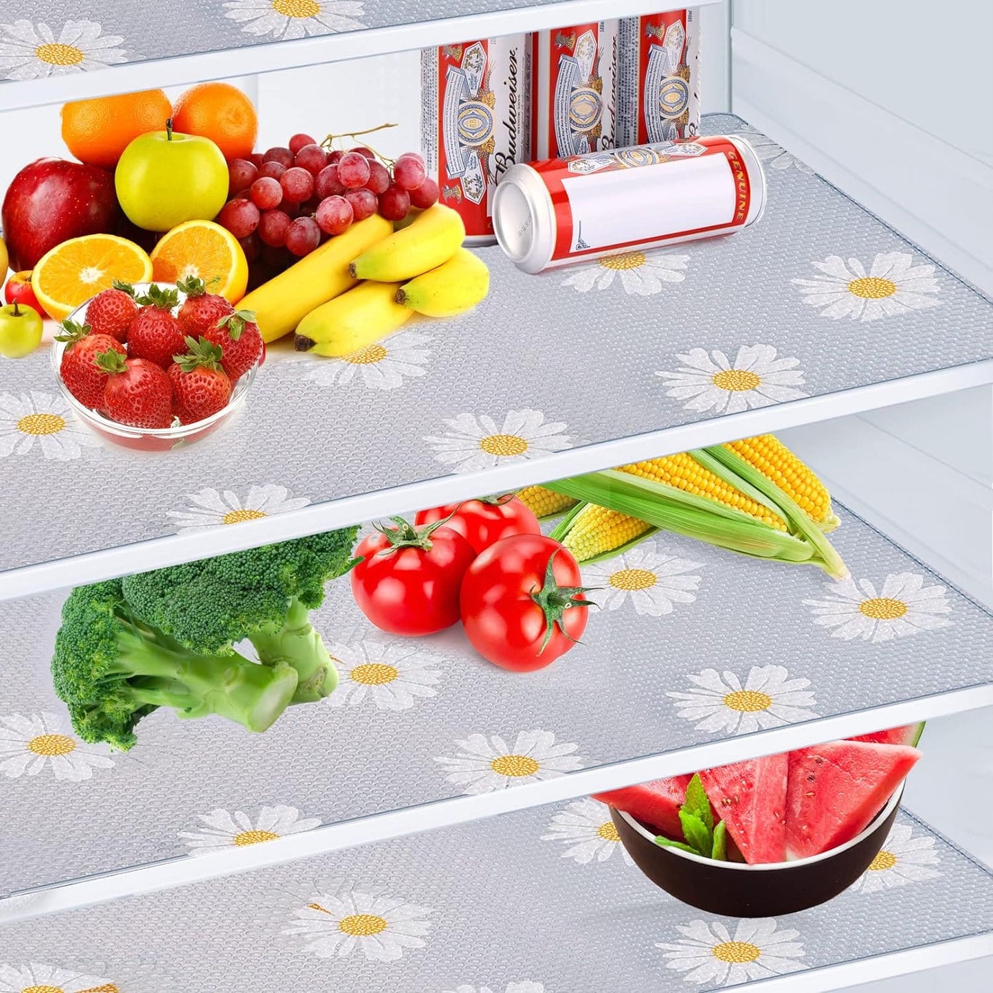 45 X 160 Cm Waterproof Printed Fridge Mats Refrigerator